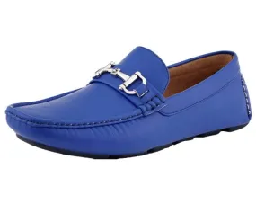Amali Trentino Luxe Slip On Loafers Men’s Blue Moccasins