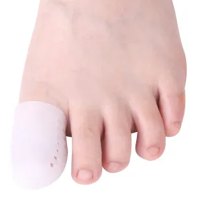 Aoliandatong Pack of 10 gel toe caps toe protectors for big toes, silicone breathable toe protection for blisters, corns, ingrown toenails, pain relief through friction and more