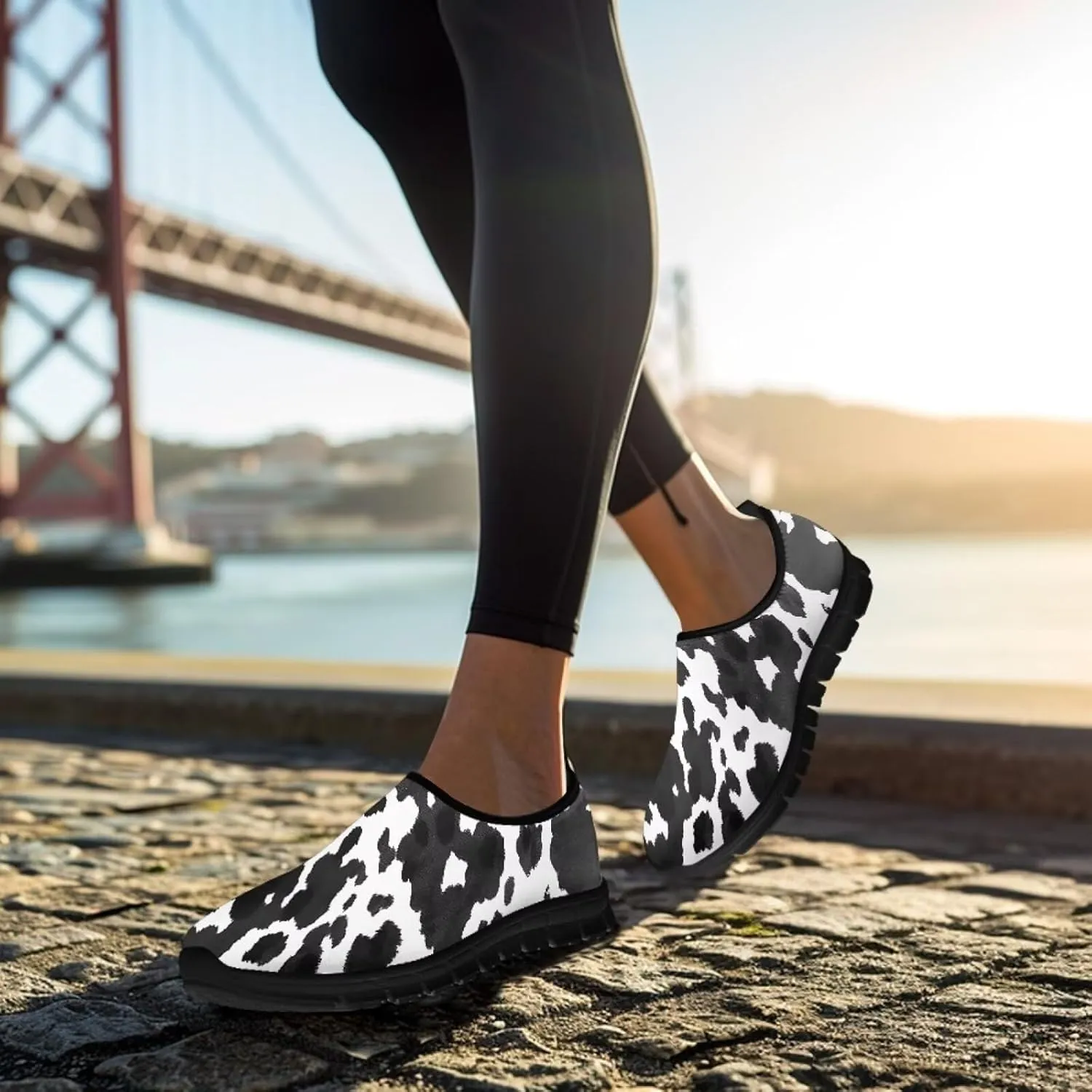 Art Sneakers for Women Slip on Loafers Comfy Non Slip Walking Sneakers for Outdoors Travel Easy to Wear