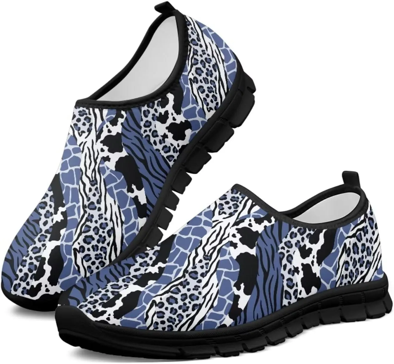 Art Sneakers for Women Slip on Loafers Comfy Non Slip Walking Sneakers for Outdoors Travel Easy to Wear