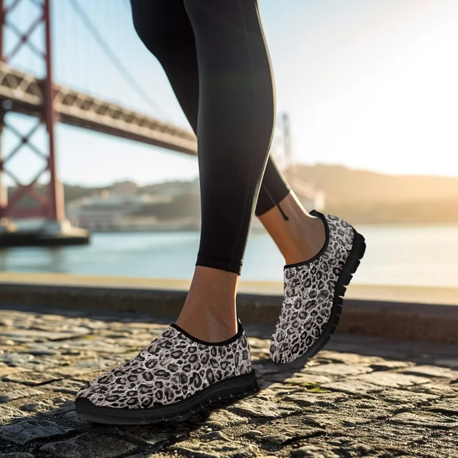 Art Sneakers for Women Slip on Loafers Comfy Non Slip Walking Sneakers for Outdoors Travel Easy to Wear