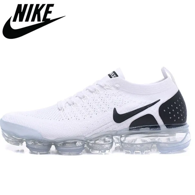Authentic Nike- AIR VAPORMAX FLYKNIT 2.0 Breathable Outdoor Sneakers Sports Shoes Womens Men's Running Shoes 36-45