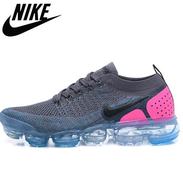 Authentic Nike- AIR VAPORMAX FLYKNIT 2.0 Breathable Outdoor Sneakers Sports Shoes Womens Men's Running Shoes 36-45