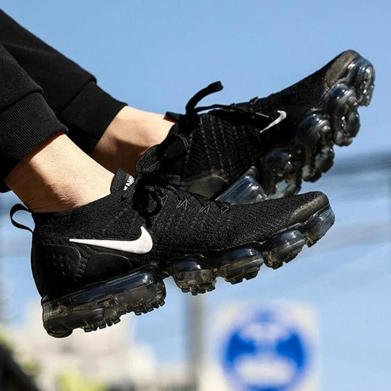 Authentic Nike- AIR VAPORMAX FLYKNIT 2.0 Breathable Outdoor Sneakers Sports Shoes Womens Men's Running Shoes 36-45
