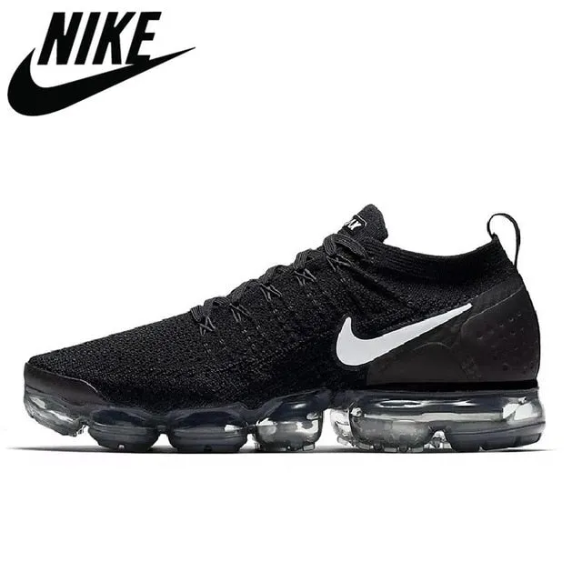 Authentic Nike- AIR VAPORMAX FLYKNIT 2.0 Breathable Outdoor Sneakers Sports Shoes Womens Men's Running Shoes 36-45