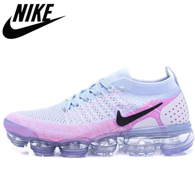 Authentic Nike- AIR VAPORMAX FLYKNIT 2.0 Breathable Outdoor Sneakers Sports Shoes Womens Men's Running Shoes 36-45