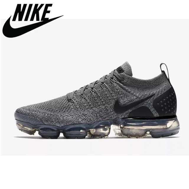 Authentic Nike- AIR VAPORMAX FLYKNIT 2.0 Breathable Outdoor Sneakers Sports Shoes Womens Men's Running Shoes 36-45