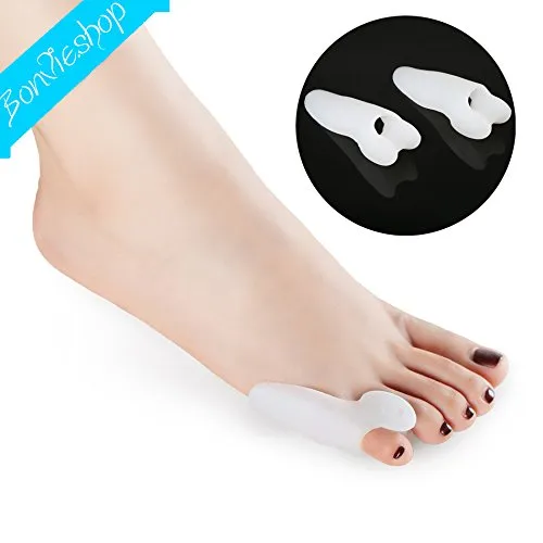 Bonvie.shop 1 pair of gel cushions, small toes, pressure protection, ball pads, small toe protectors, small toe spreaders, toe separators