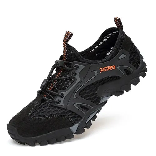 Breathable Men Hiking Shoes Suede   Mesh Outdoor Men Sneakers Climbing Shoes
