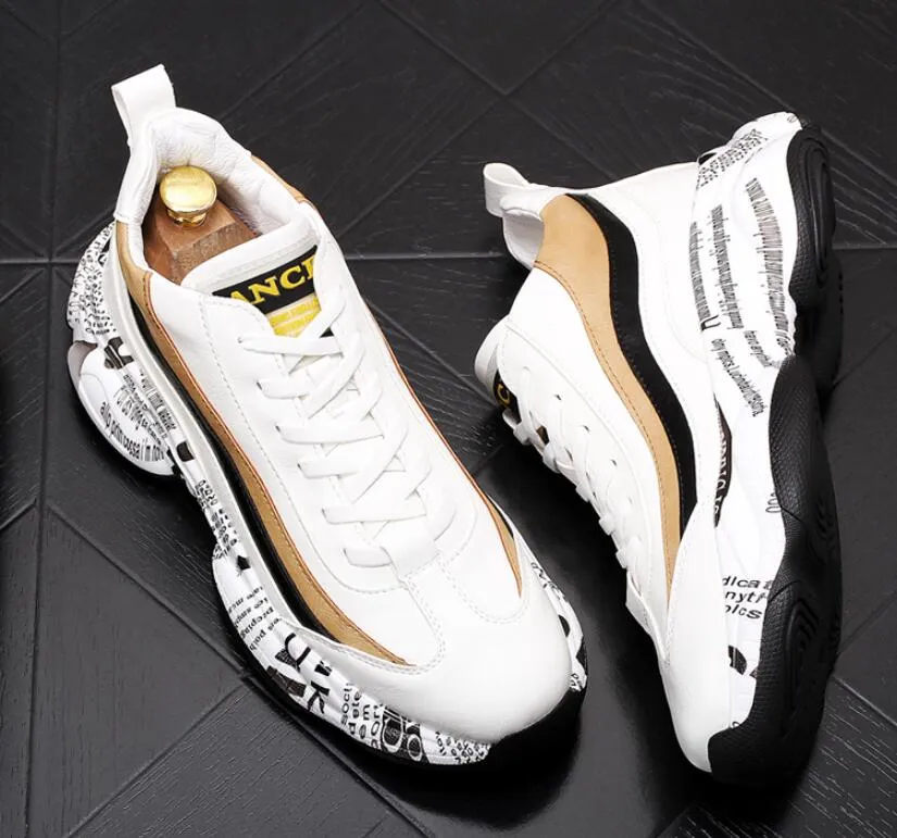 Casual Men Shoes Platform Sneakers Vintage