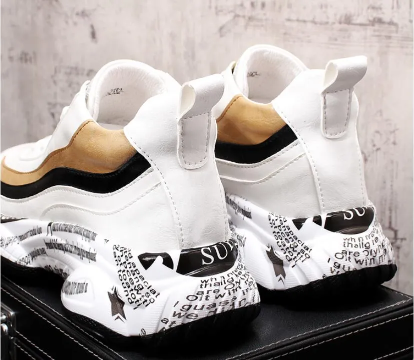 Casual Men Shoes Platform Sneakers Vintage