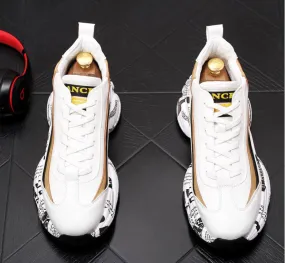 Casual Men Shoes Platform Sneakers Vintage