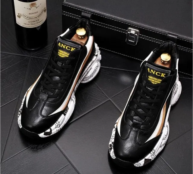 Casual Men Shoes Platform Sneakers Vintage
