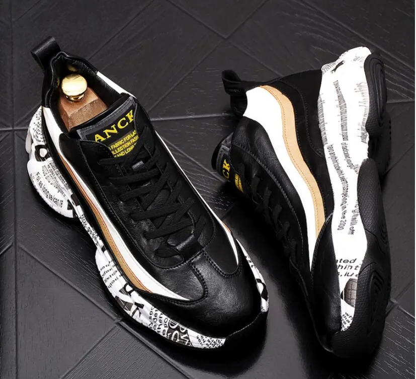 Casual Men Shoes Platform Sneakers Vintage