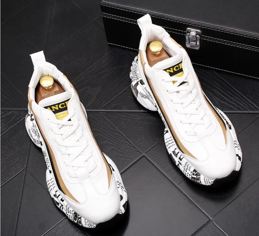 Casual Men Shoes Platform Sneakers Vintage