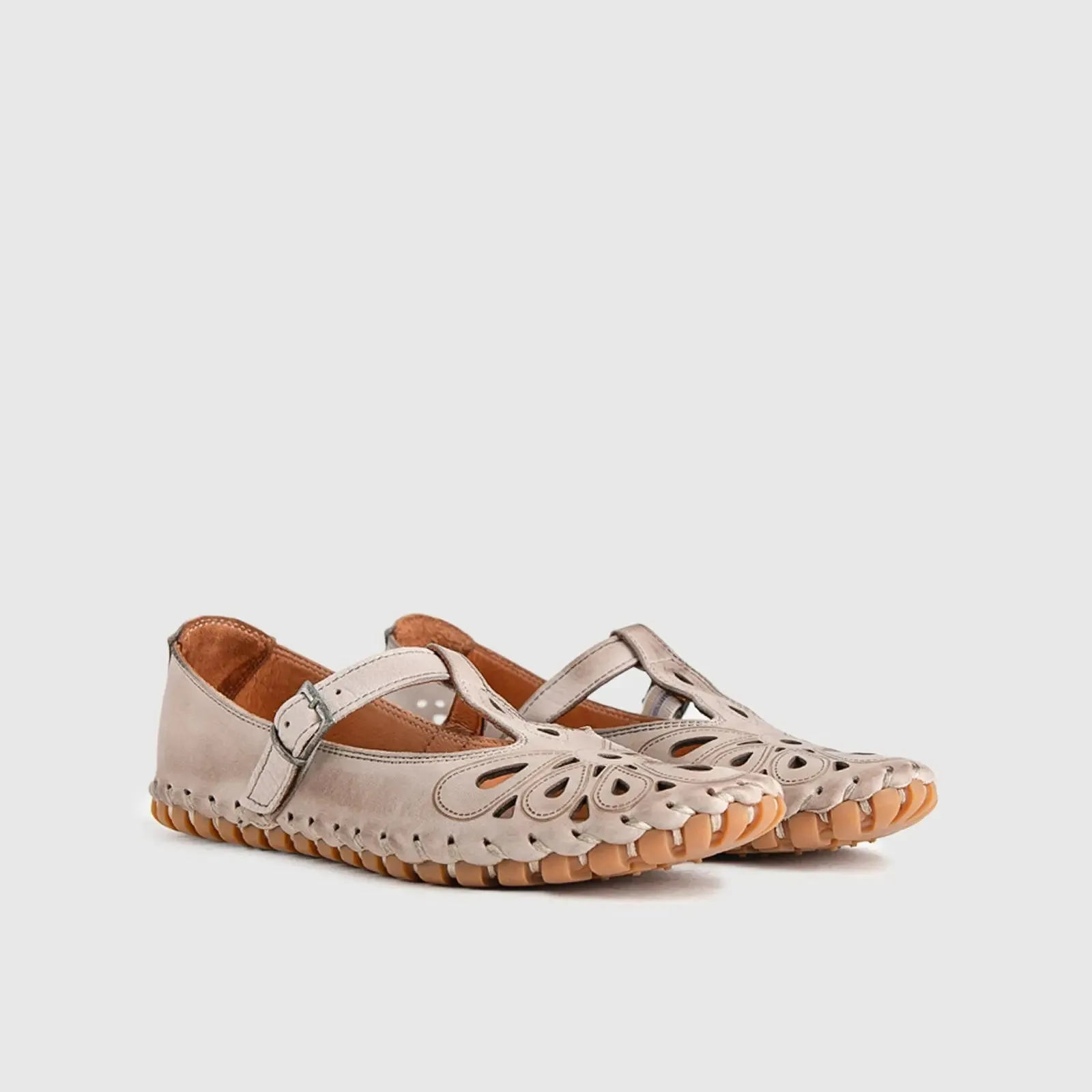 Comfort Leather Casuals 1205 Beige