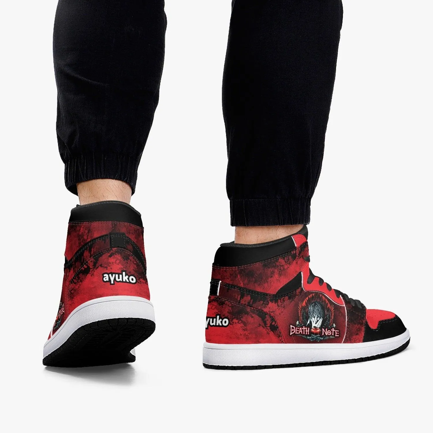Death Note Red JD1 Mid Anime Shoes