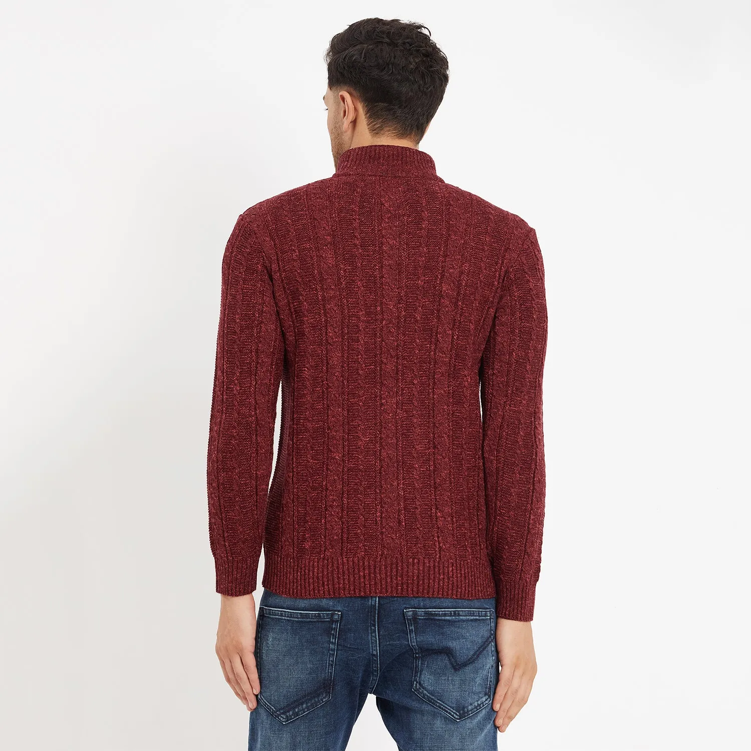 Duke Stardust Men Full Sleeve Button Placket Sweater (SDS2004)
