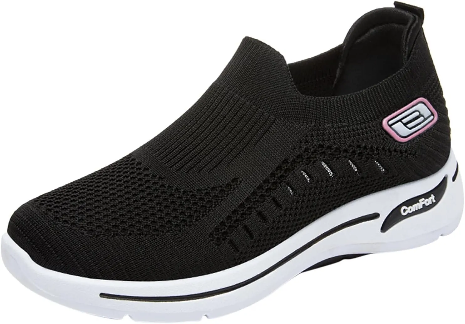Orthopedic Shoes for Women Comfortable Breathable Knit Sneakers Non-Slip Woven Orthopedic Sneakers Lightweight Slip-On Sneakers