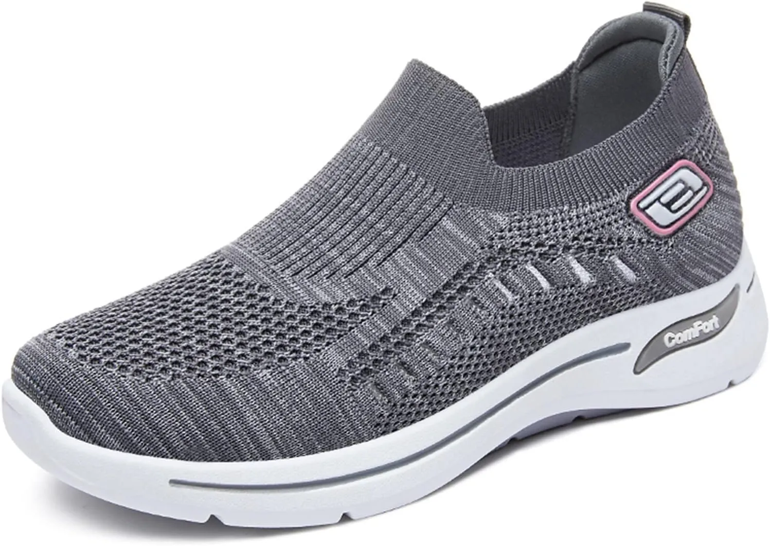 Orthopedic Shoes for Women Comfortable Breathable Knit Sneakers Non-Slip Woven Orthopedic Sneakers Lightweight Slip-On Sneakers