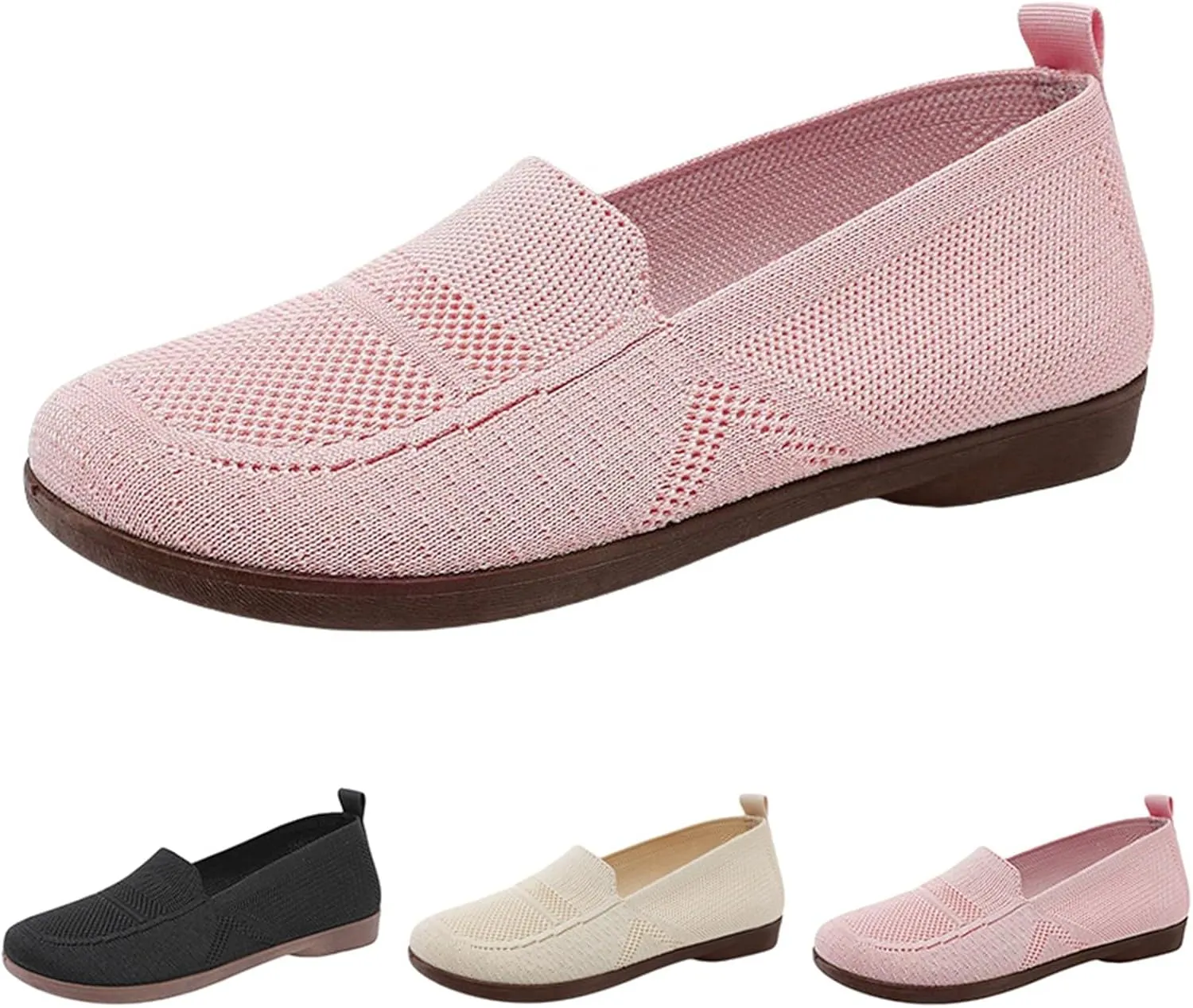 Orthopedic Shoes for Women Slip On Walking Shoes with Arch Support Breathable Running Sneakers Comfortable