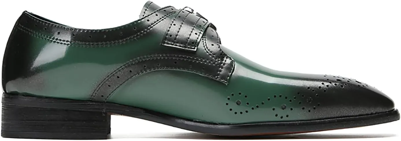 Santimon Mens Loafers Formal Dress Genuine Leather Plain Toe Mocassins Fashion Prom Wedding Business Casual Breathable Comfort Buckle Loafers Tuxedo Smoking Shoes for Men