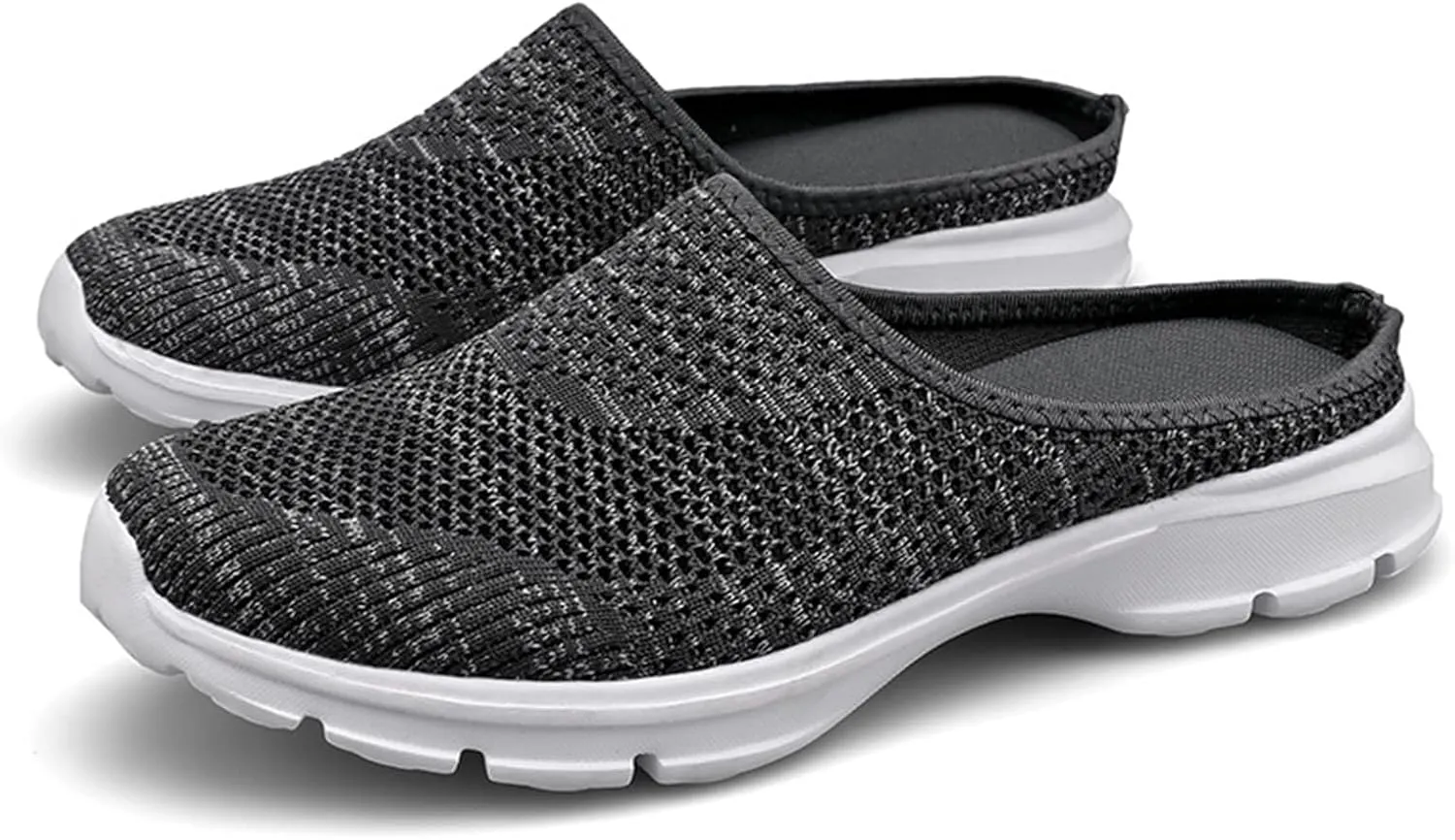 Slip On Mules & Clogs for Womens Mens Lightweight Open Back Shoes Comfort Orthopedic Walking Shoes Breathable Mesh Slippers Closed Toe Slides