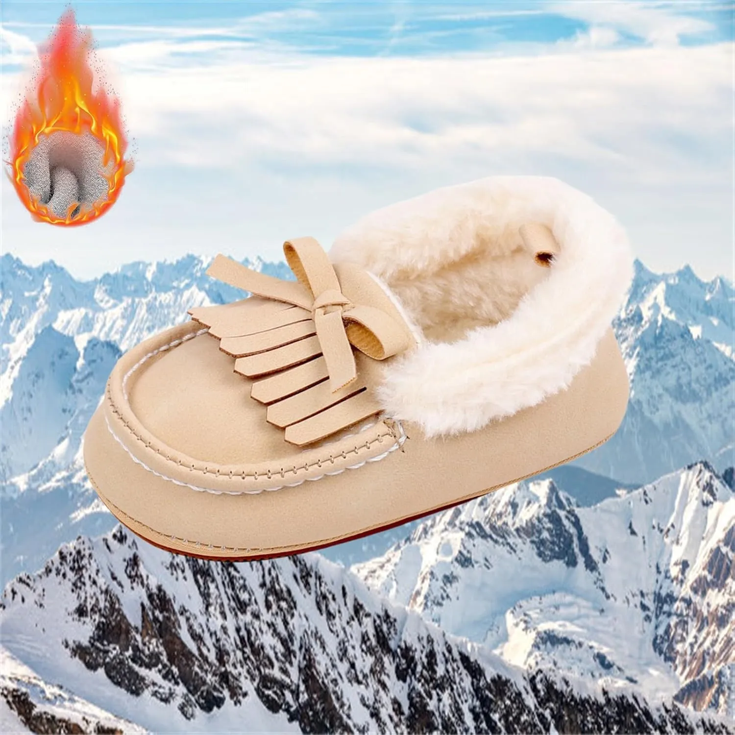 Toddler Winter Snow Boots Insulated Faux Boys Girls Hiking Plush Lined Boots Toddler Girl Winter Boots