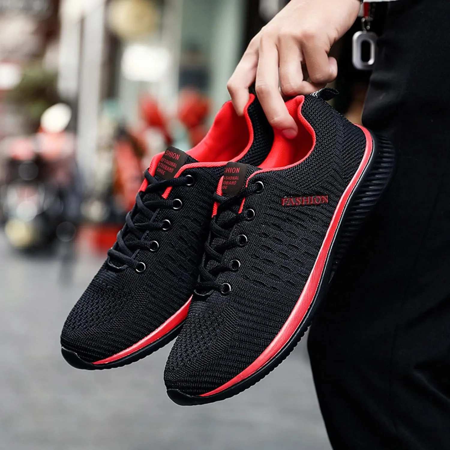Women Mesh Sneakers Lac𝐞 Up Slip on Running Shoes Non Slip Breathable Walking Shoes Orthopedic Comfortable Sneakers with Arch Support