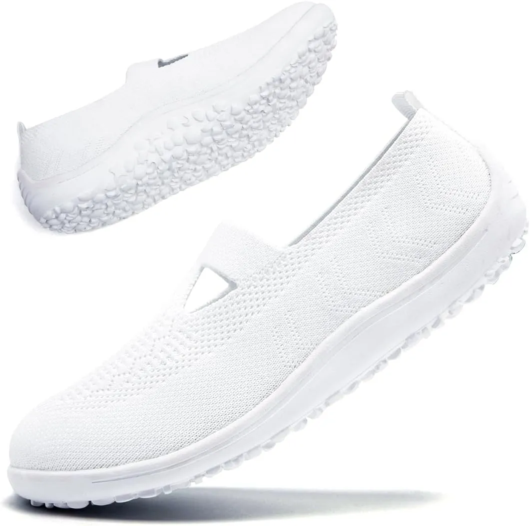 Women's Barefoot Shoes Slip on Zero Drop Workout Shoes Minimalist Walking Sneakers Lightweight Comfortable Footwear