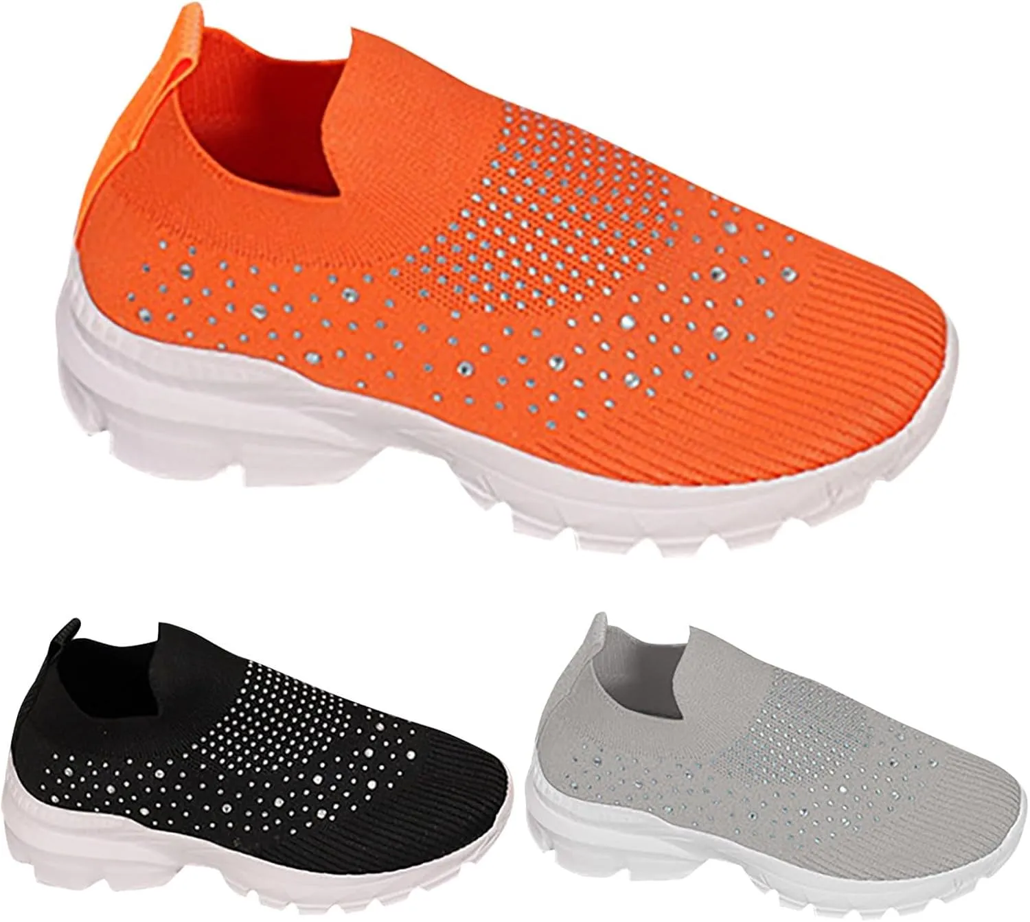 Women's Canvas Casual Shoes Dating Platform Slip-On High Top Sneakers Bling Tennis Shoes for Women Womens Red Loafers Women Walking Sneakers