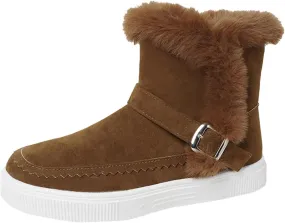 Women's Winter Boots Waterproof Winter Boots Warm Insulated Fur Boots Outdoor Lightweight Hiking Boot Womens Work Boots